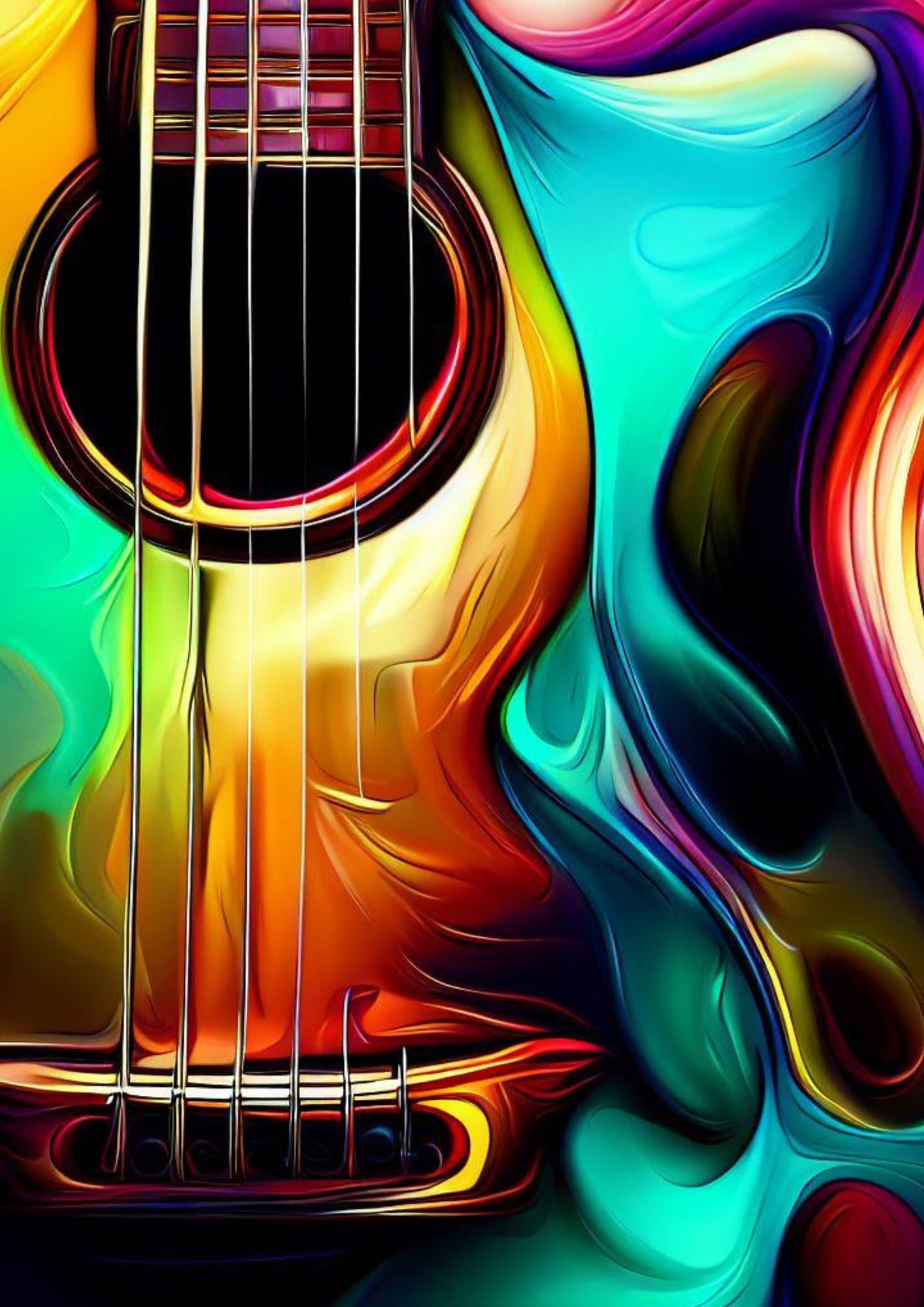 Guitar Grooves Wall Art Canvas Print