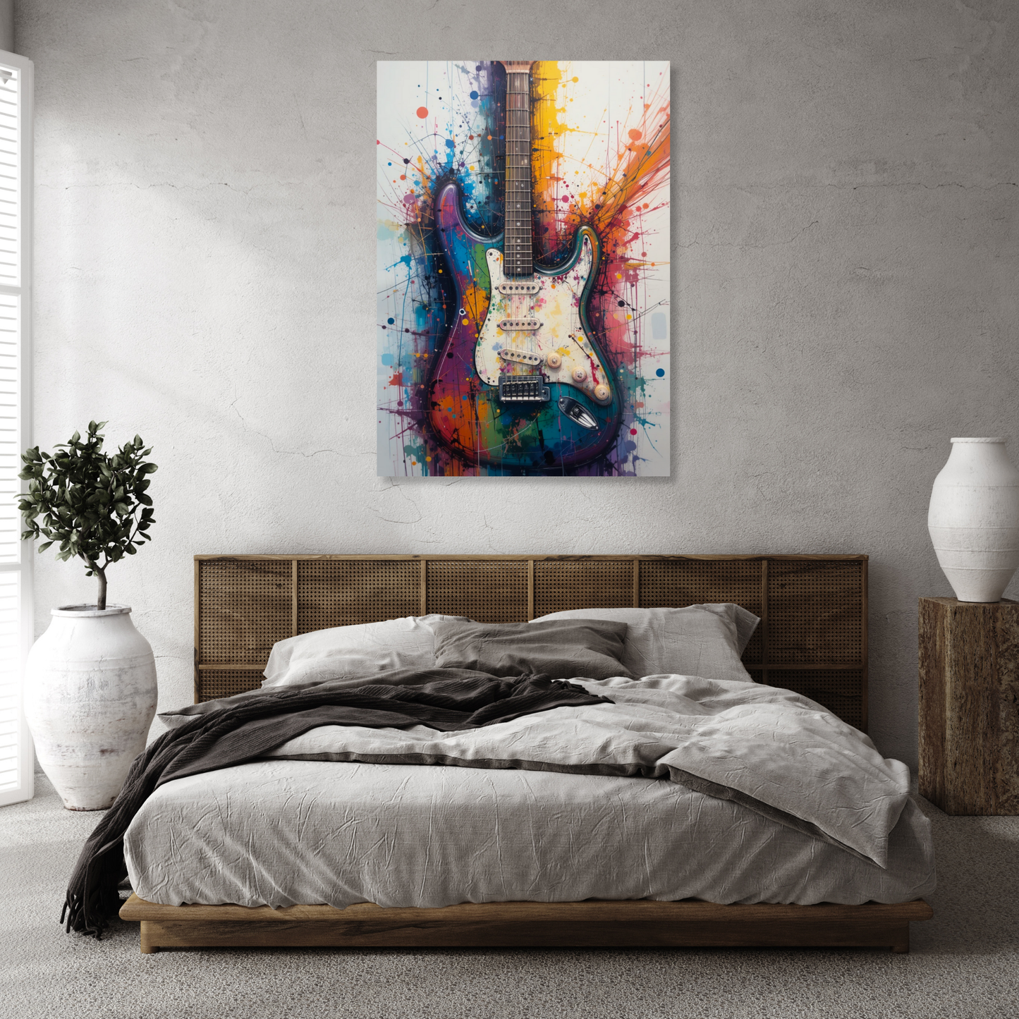 Electric Guitar Wall Art Canvas Print