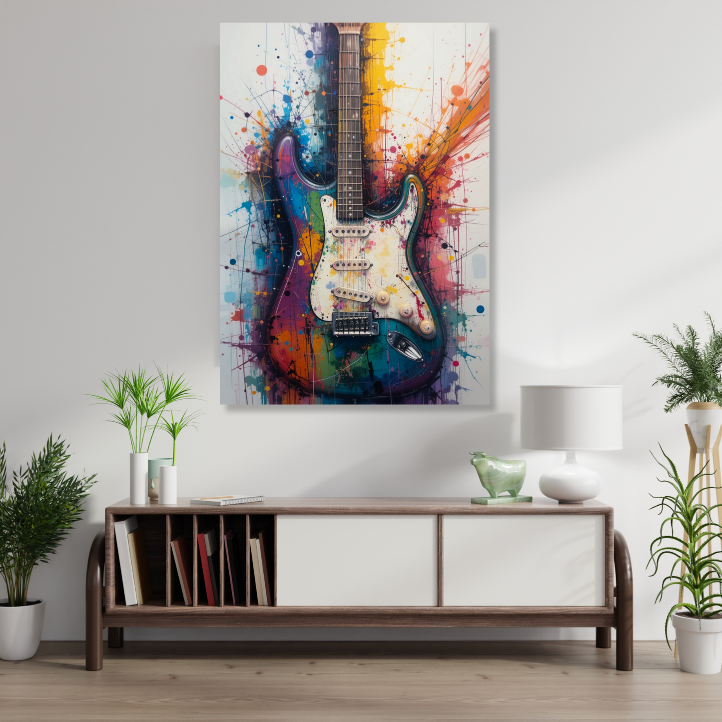 Electric Guitar Wall Art Canvas Print