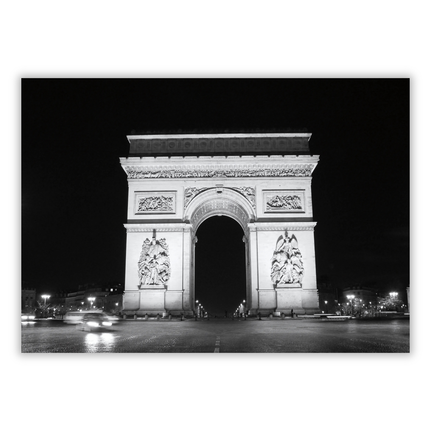 Arc De Triomphe At Night