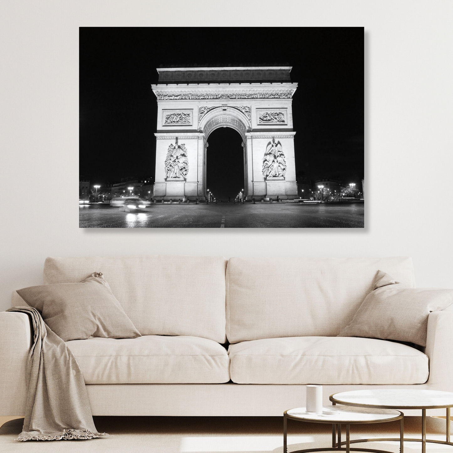 Arc De Triomphe At Night