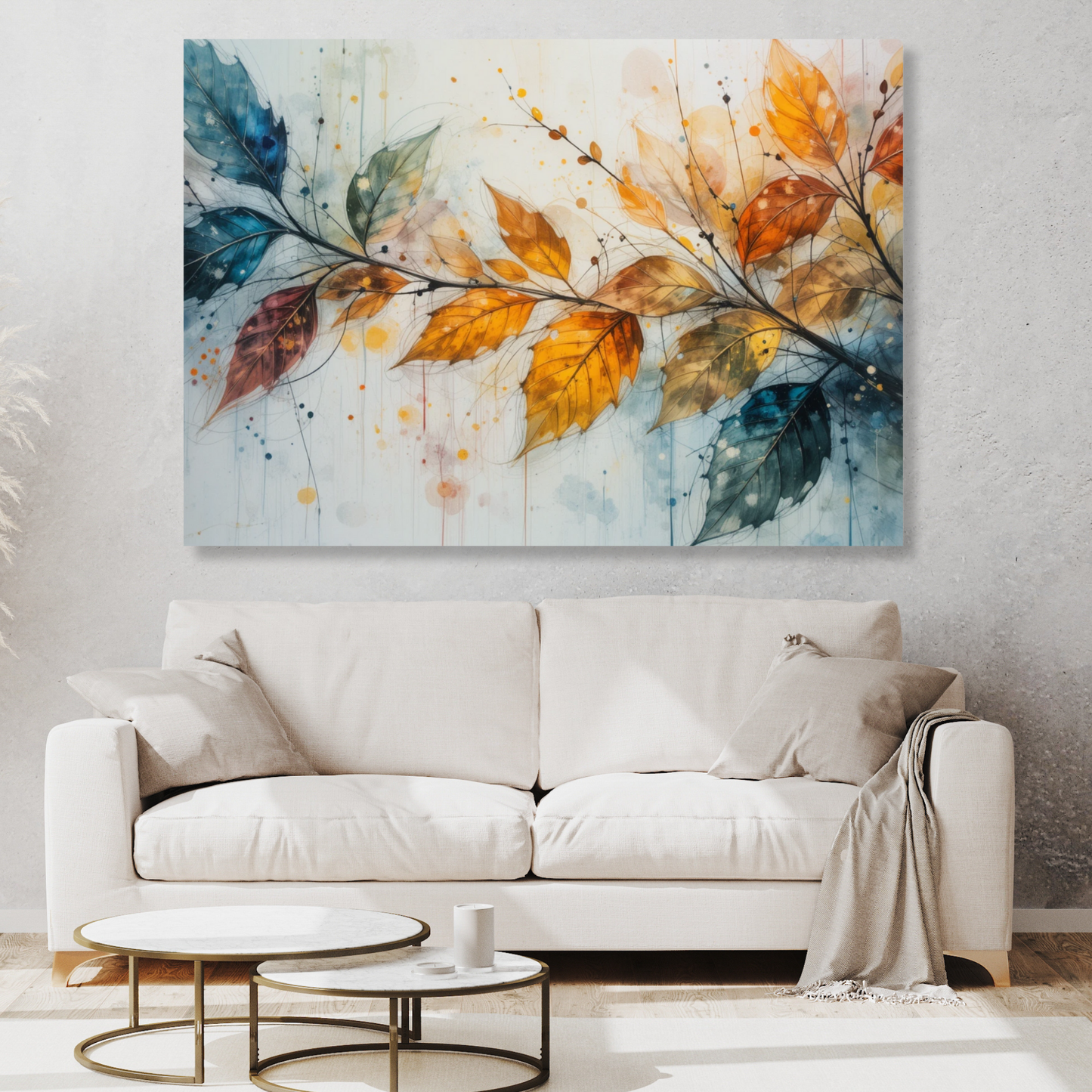 Autumn Leaves Wall Art Canvas Print
