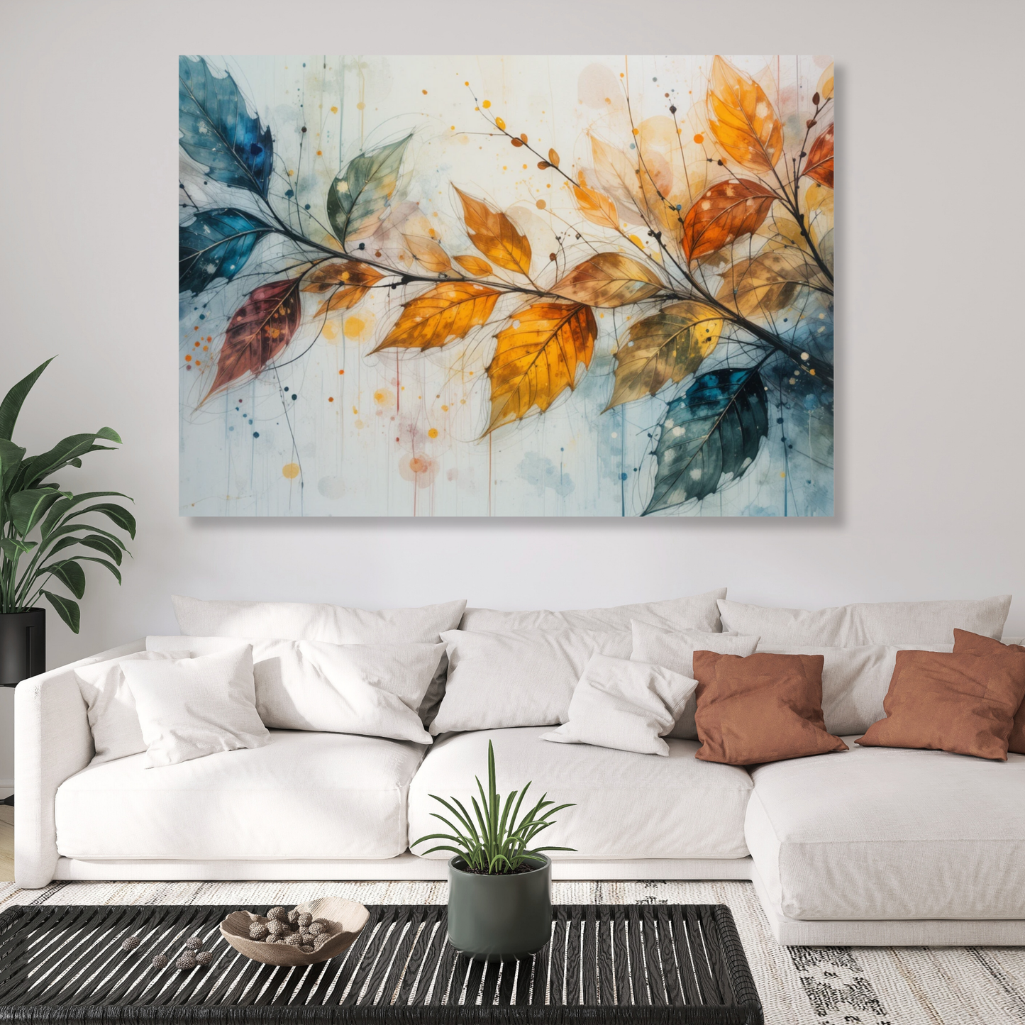 Autumn Leaves Wall Art Canvas Print
