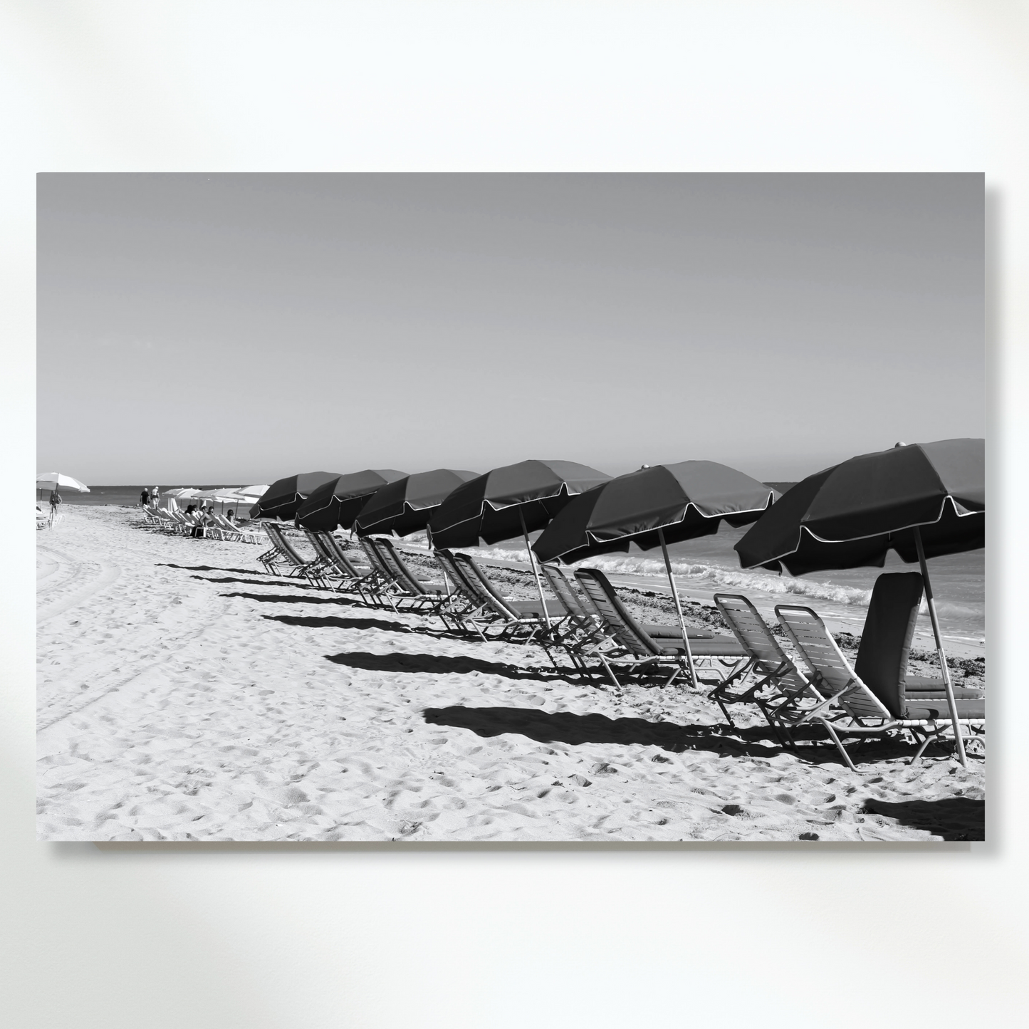 Beach Umbrellas Wall Art Canvas Print