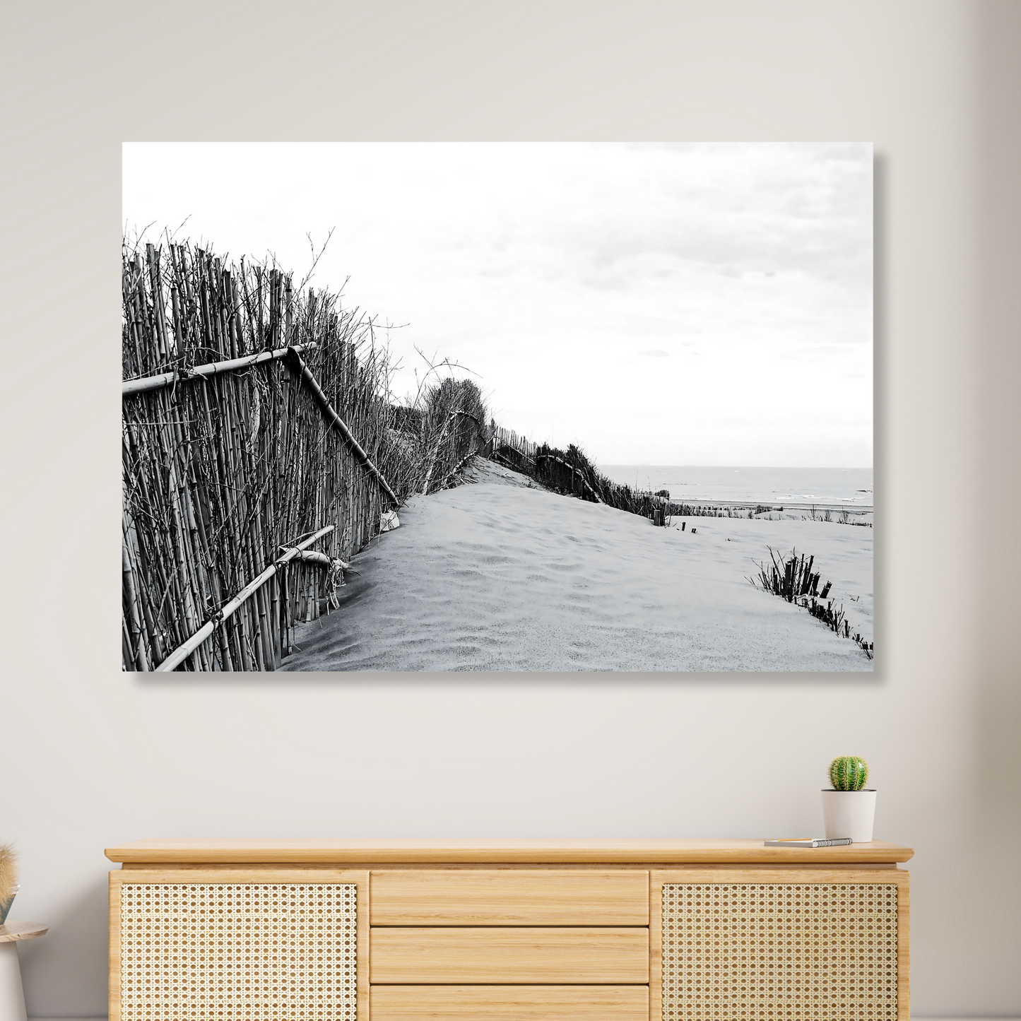 Beach Walk Wall Art Canvas Print