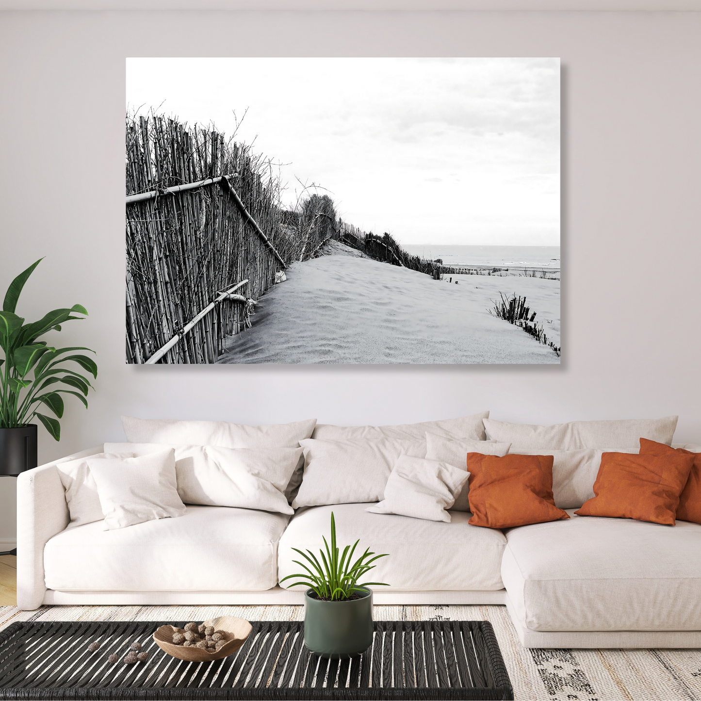 Beach Walk Wall Art Canvas Print