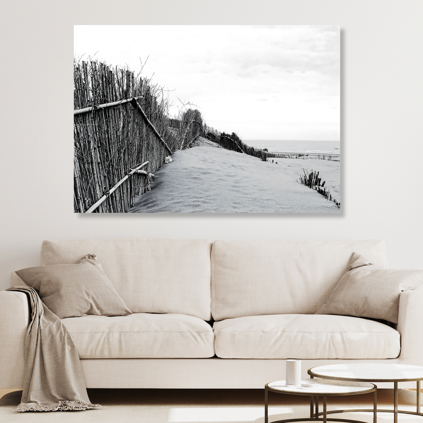 Beach Walk Wall Art Canvas Print