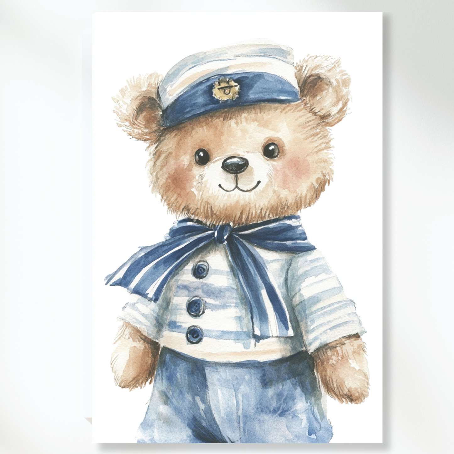 Bevis Bear Canvas Wall Art Print