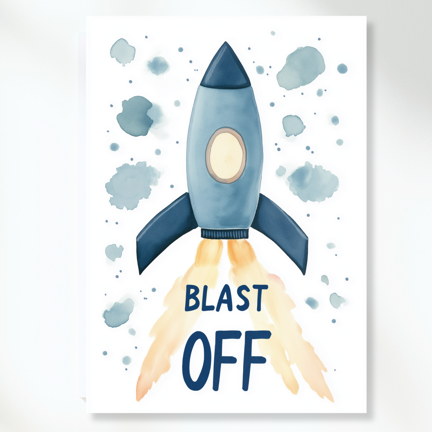 Blast Off Rocket Canvas Wall Art Print