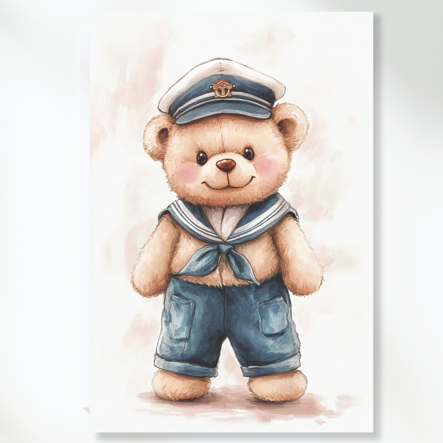 Bobbie Bear Canvas Wall Art Print