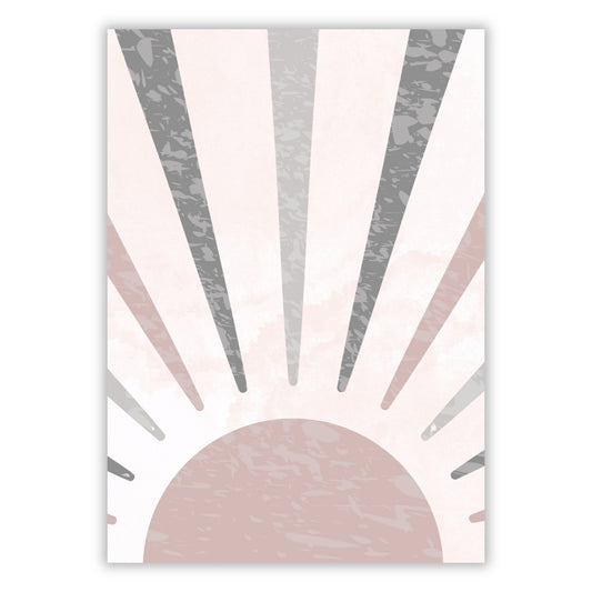 Rising Boho Sun Wall Art Canvas Print