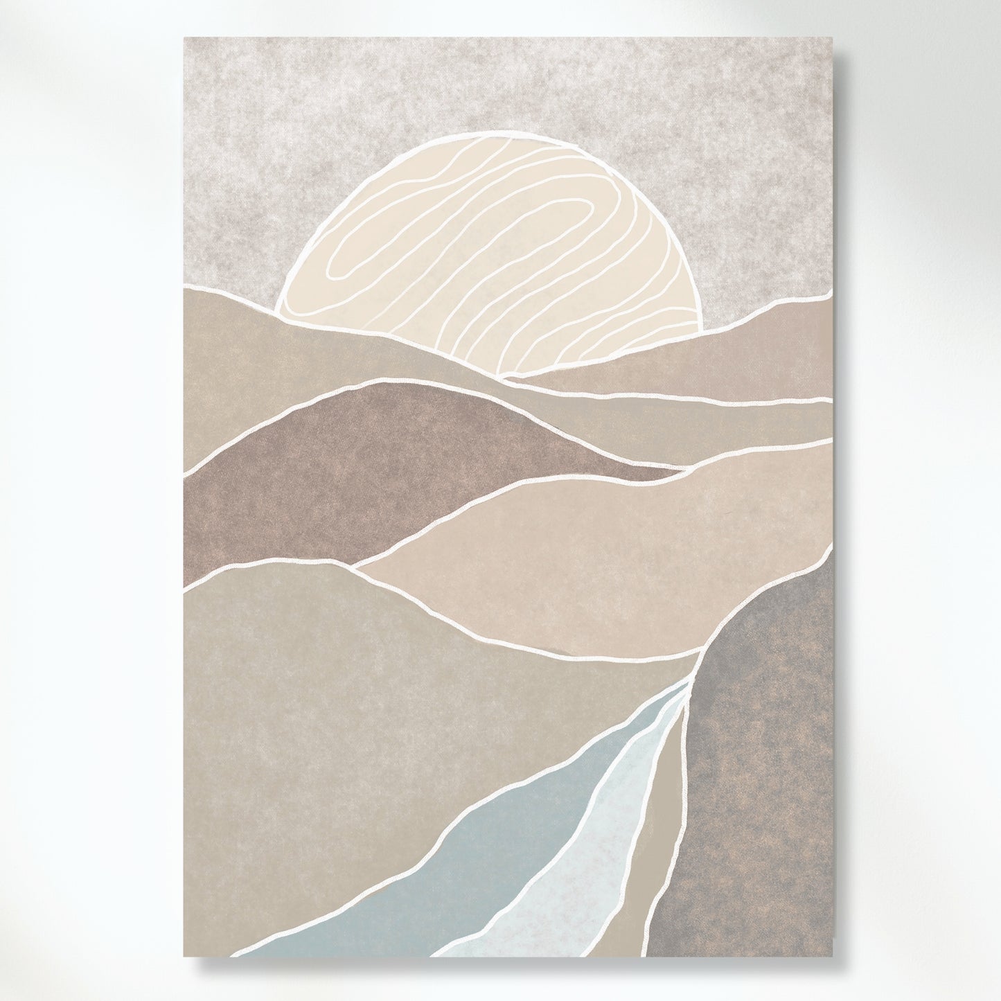 A Boho Sunrise Wall Art Canvas Print