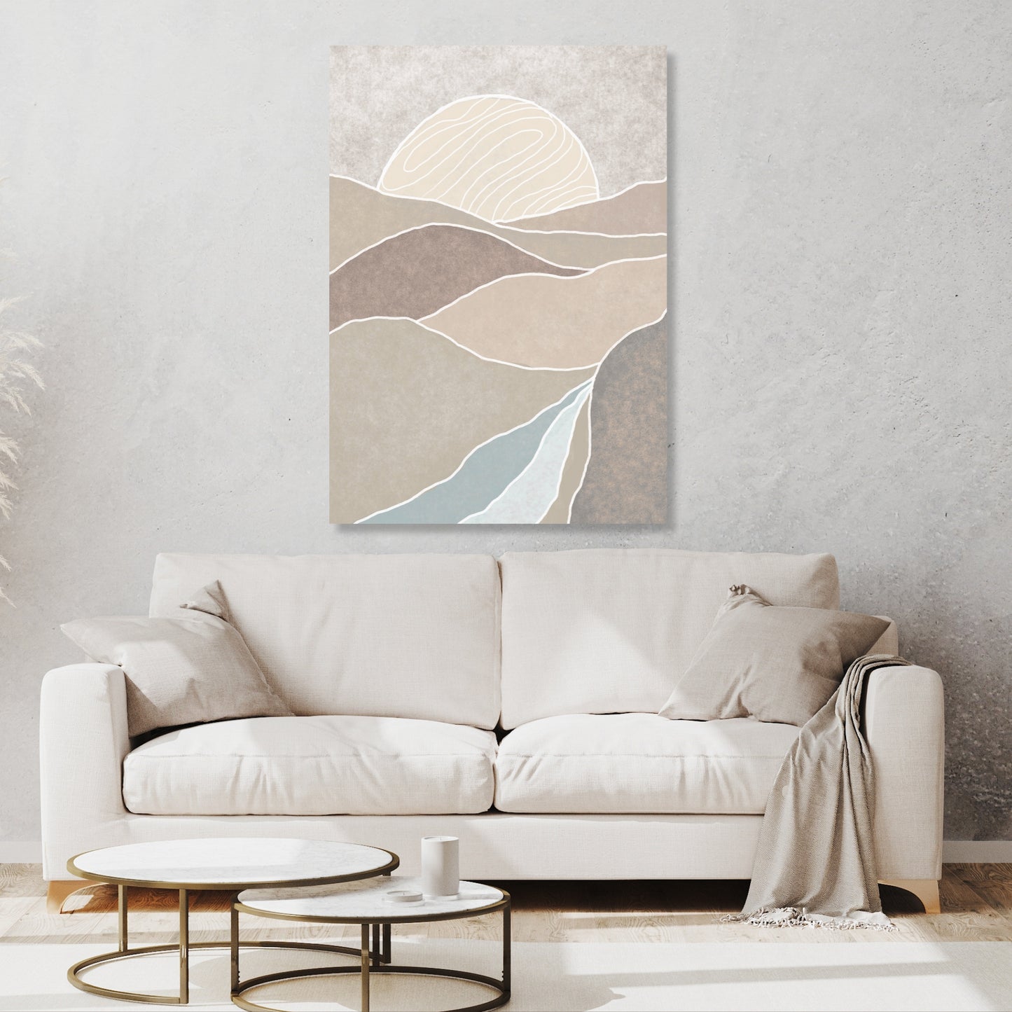 A Boho Sunrise Wall Art Canvas Print