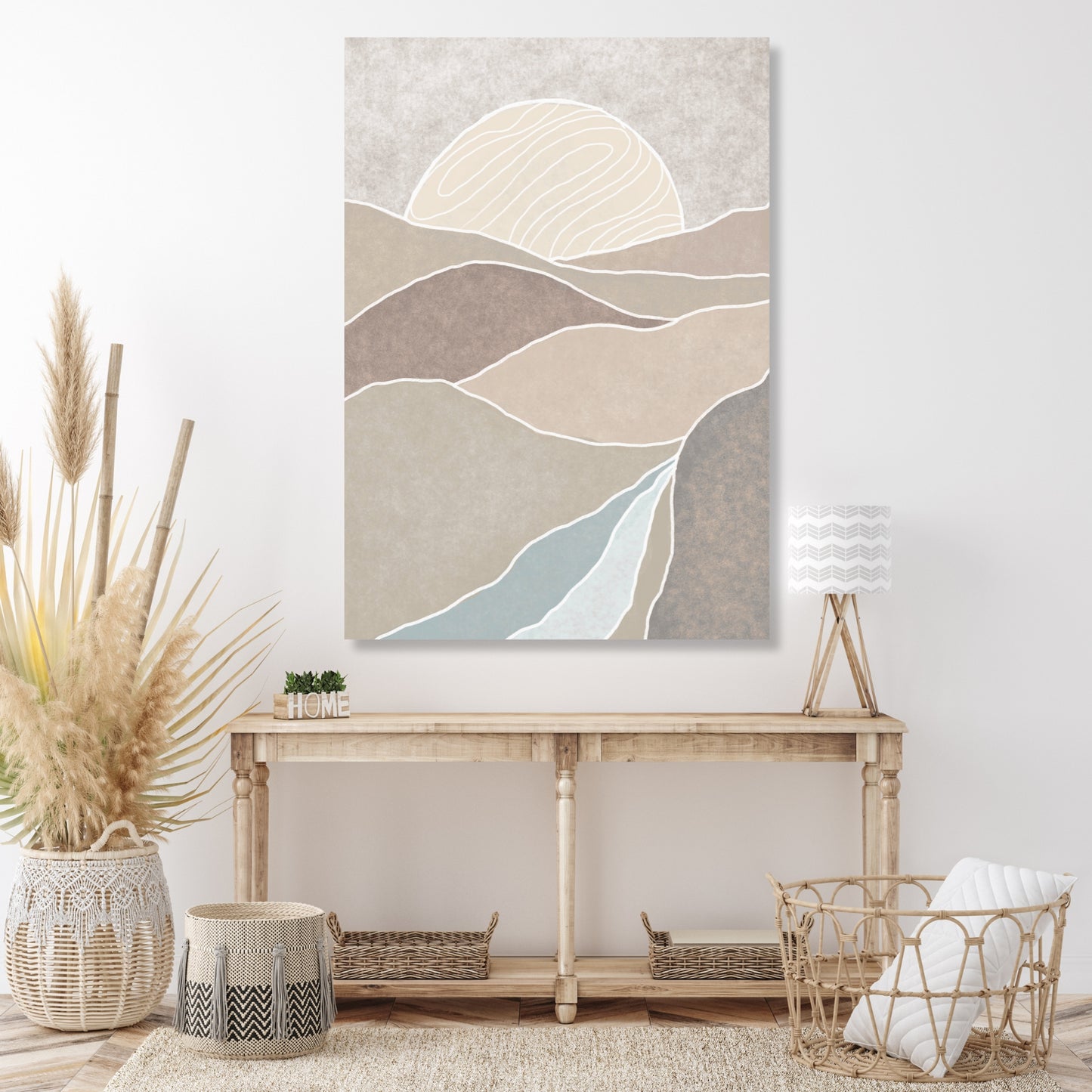 A Boho Sunrise Wall Art Canvas Print