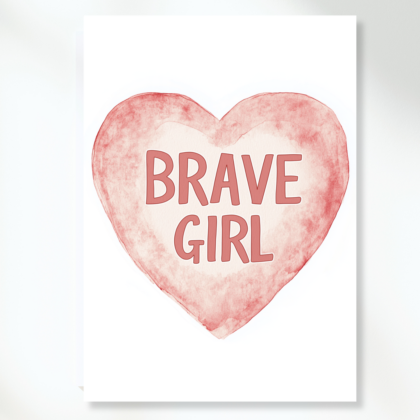 Brave Girl Canvas Wall Art Print