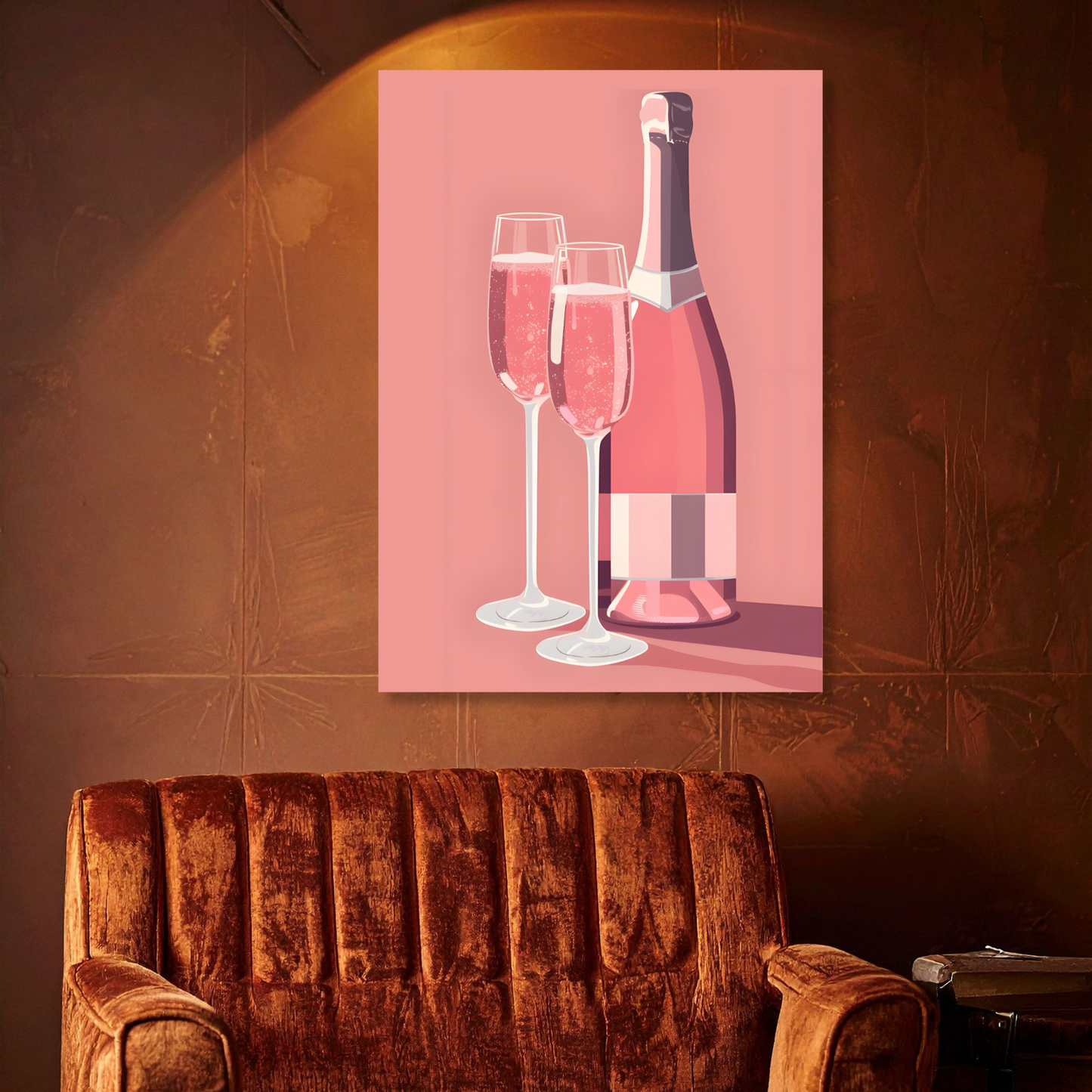 Champagne Wall Art Canvas Print