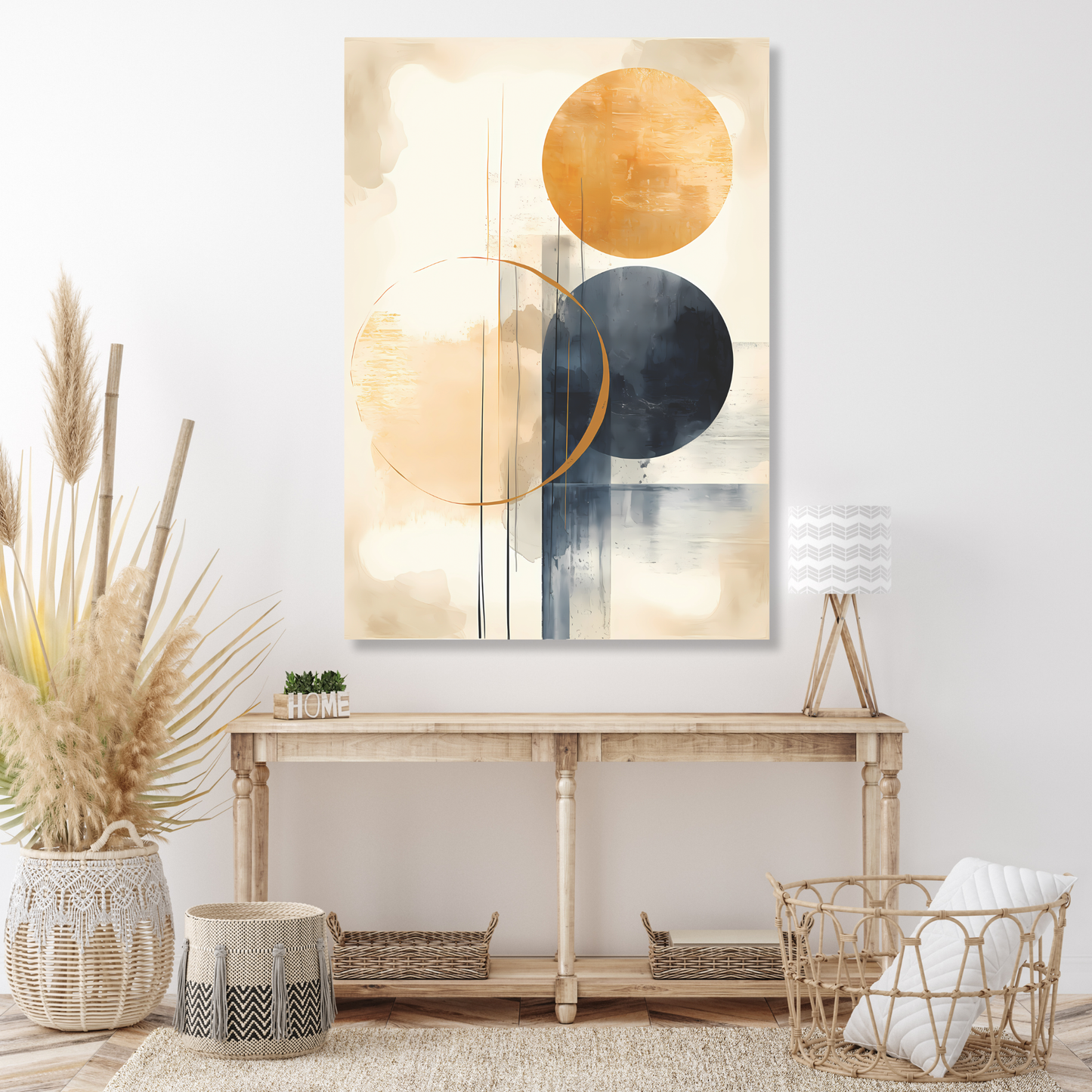 Celestial Moons Wall Art Canvas Print