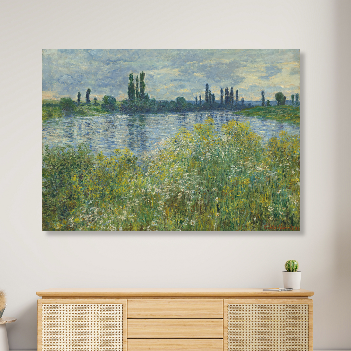 Claude Monet - Banks of the Seine,Vétheuil