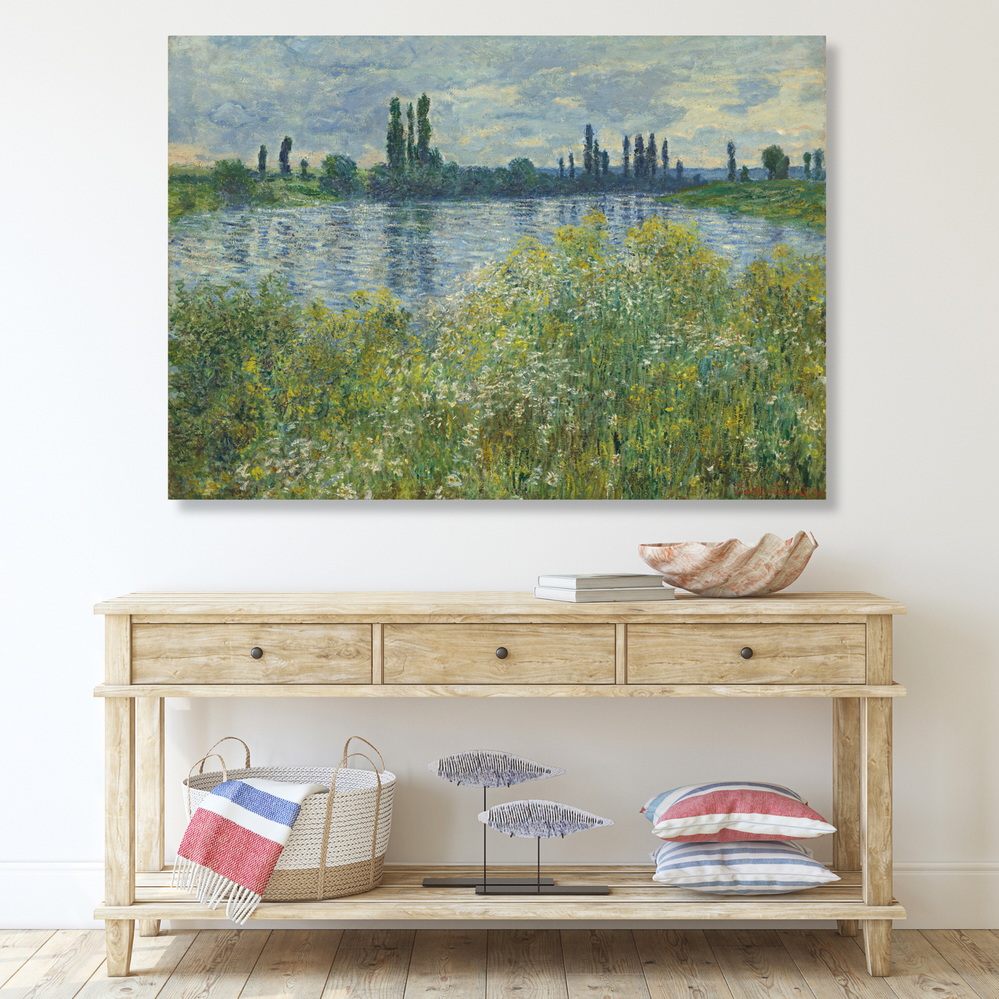 Claude Monet - Banks of the Seine,Vétheuil