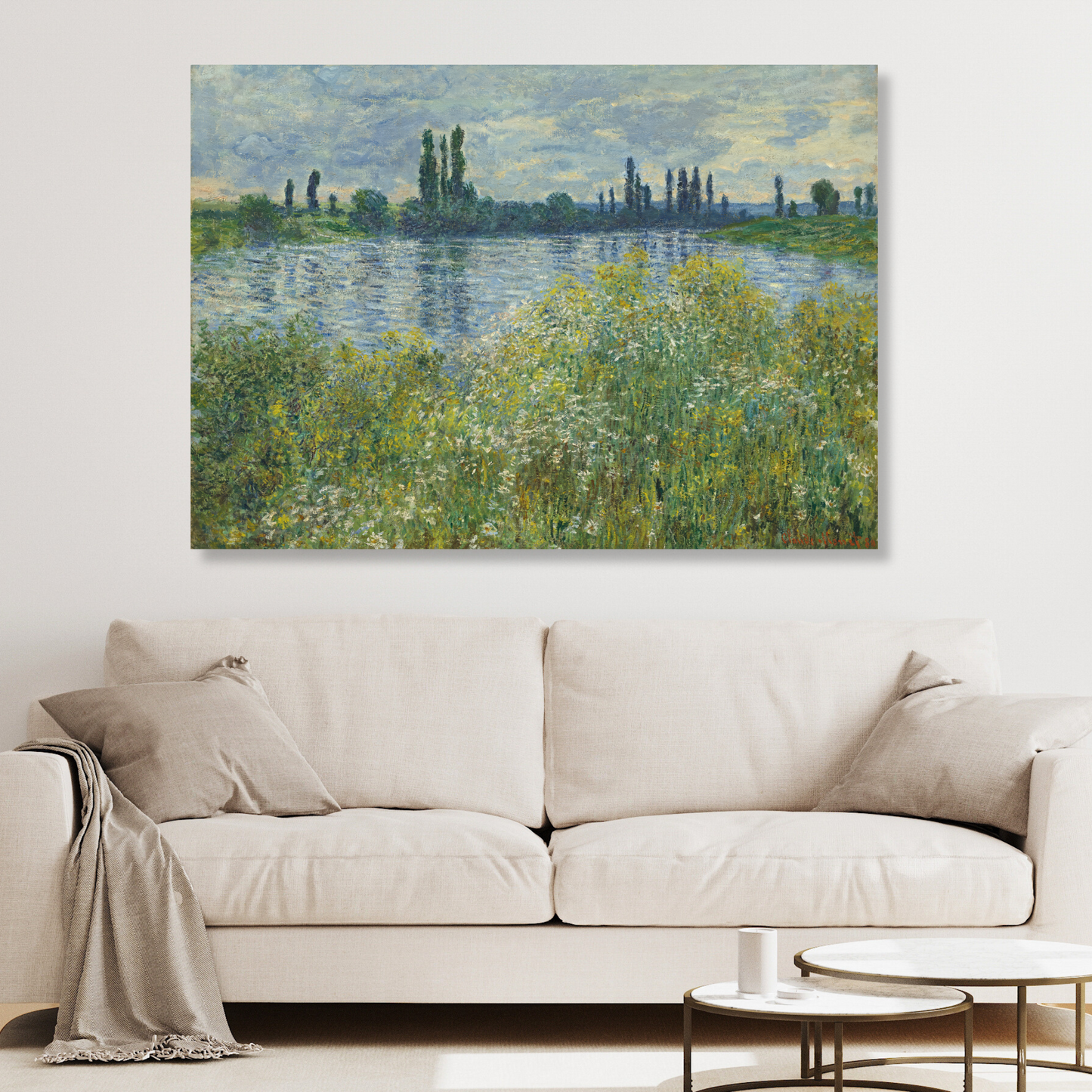 Claude Monet - Banks of the Seine,Vétheuil