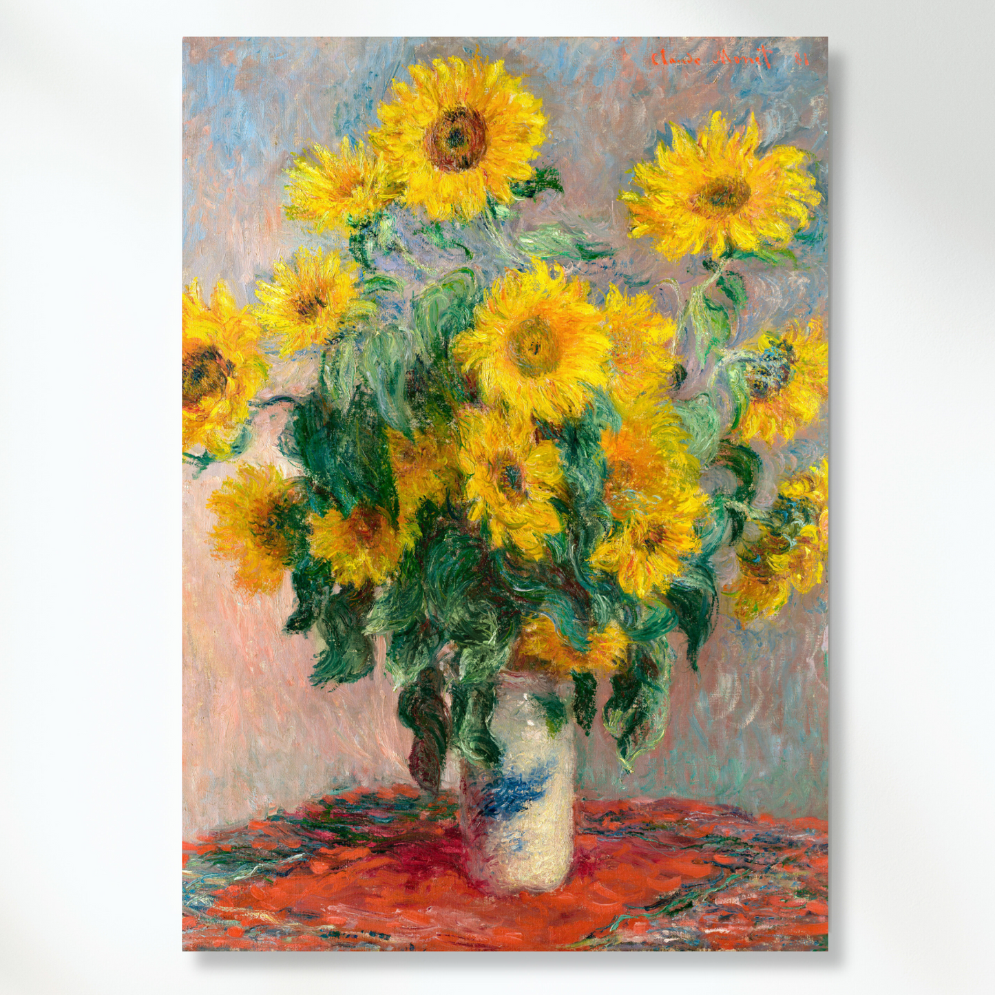 Claude Monet - Bouquet of Sunflowers Wall Art Canvas Print