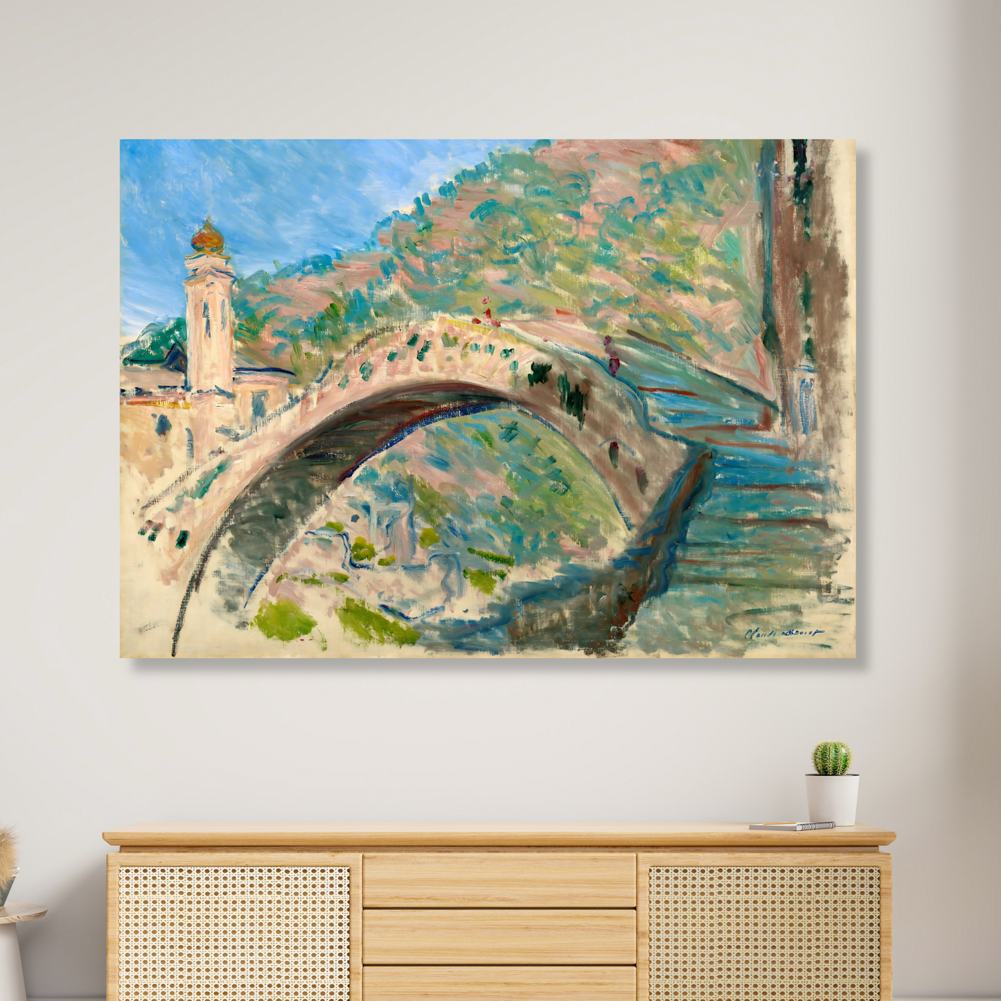 Claude Monet - Bridge At Dolceacqua