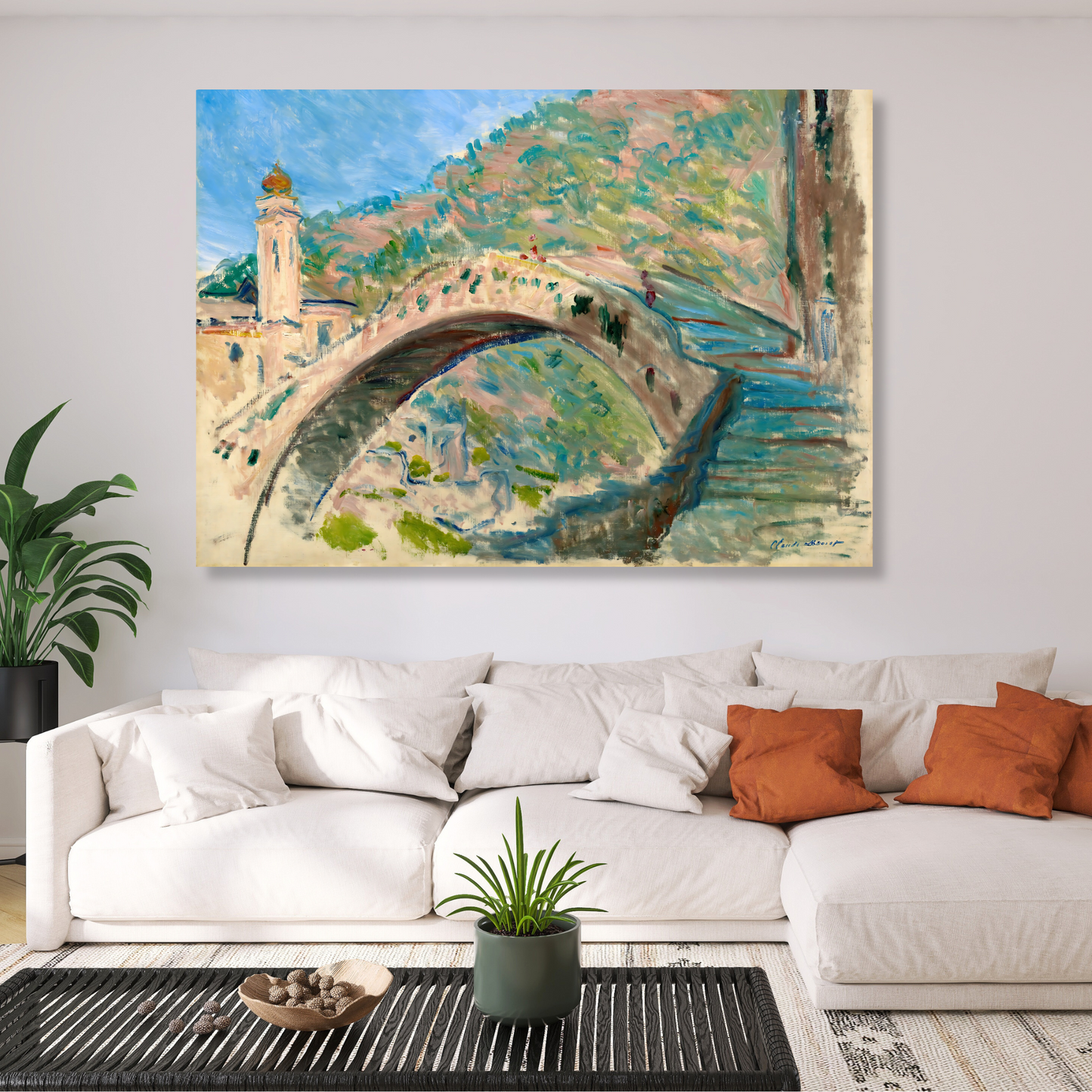 Claude Monet - Bridge At Dolceacqua