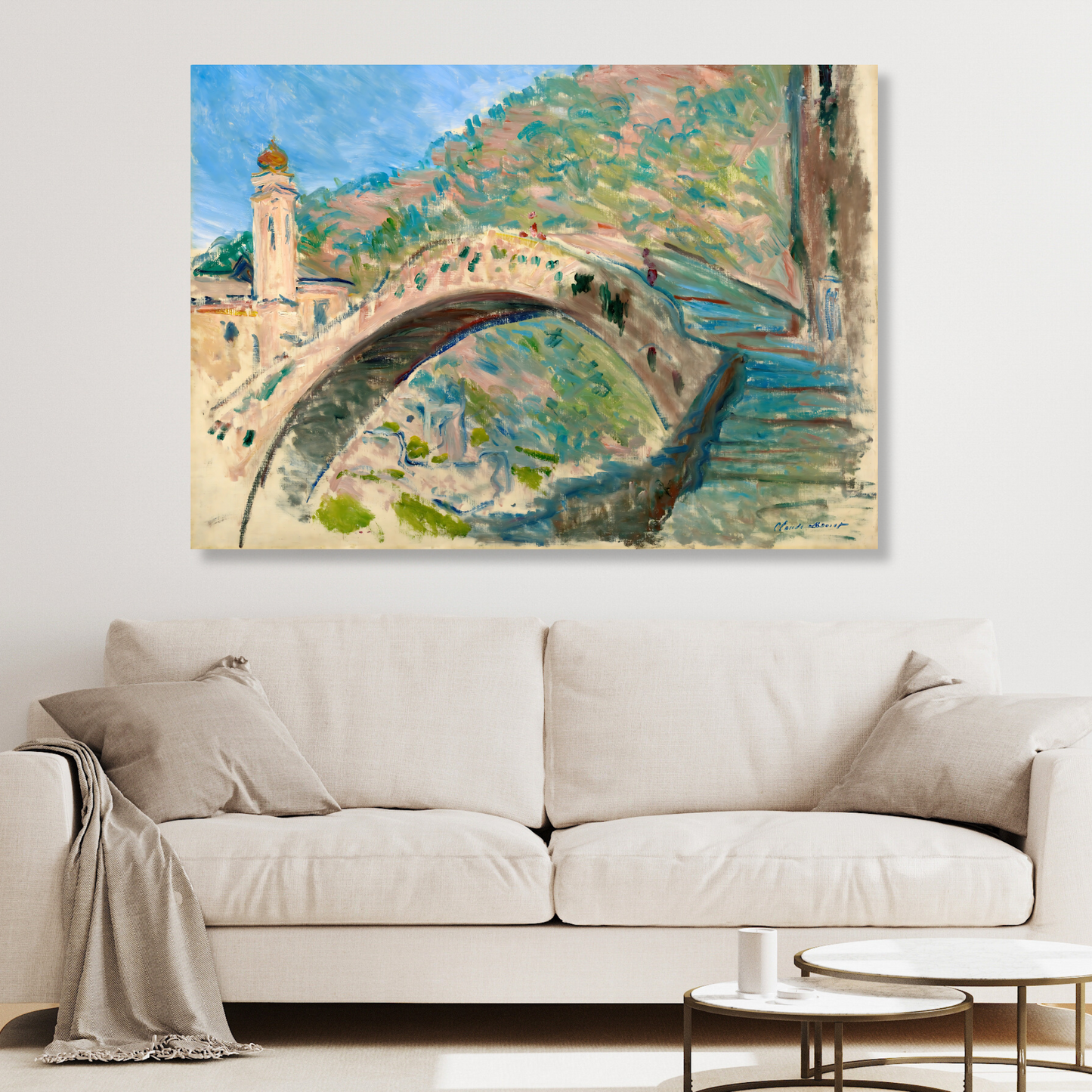 Claude Monet - Bridge At Dolceacqua