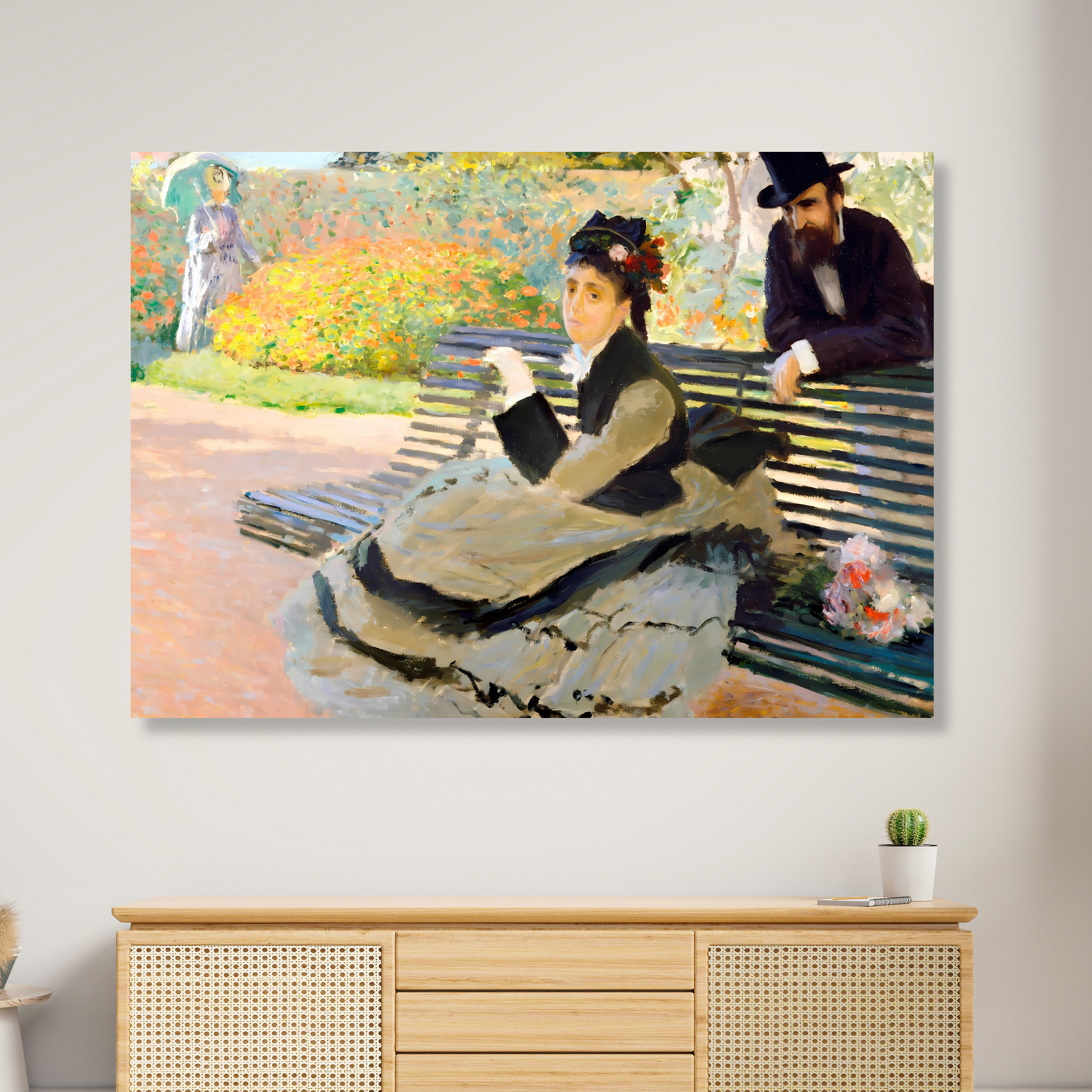 Claude Monet - Camille Monet on a Garden Bench