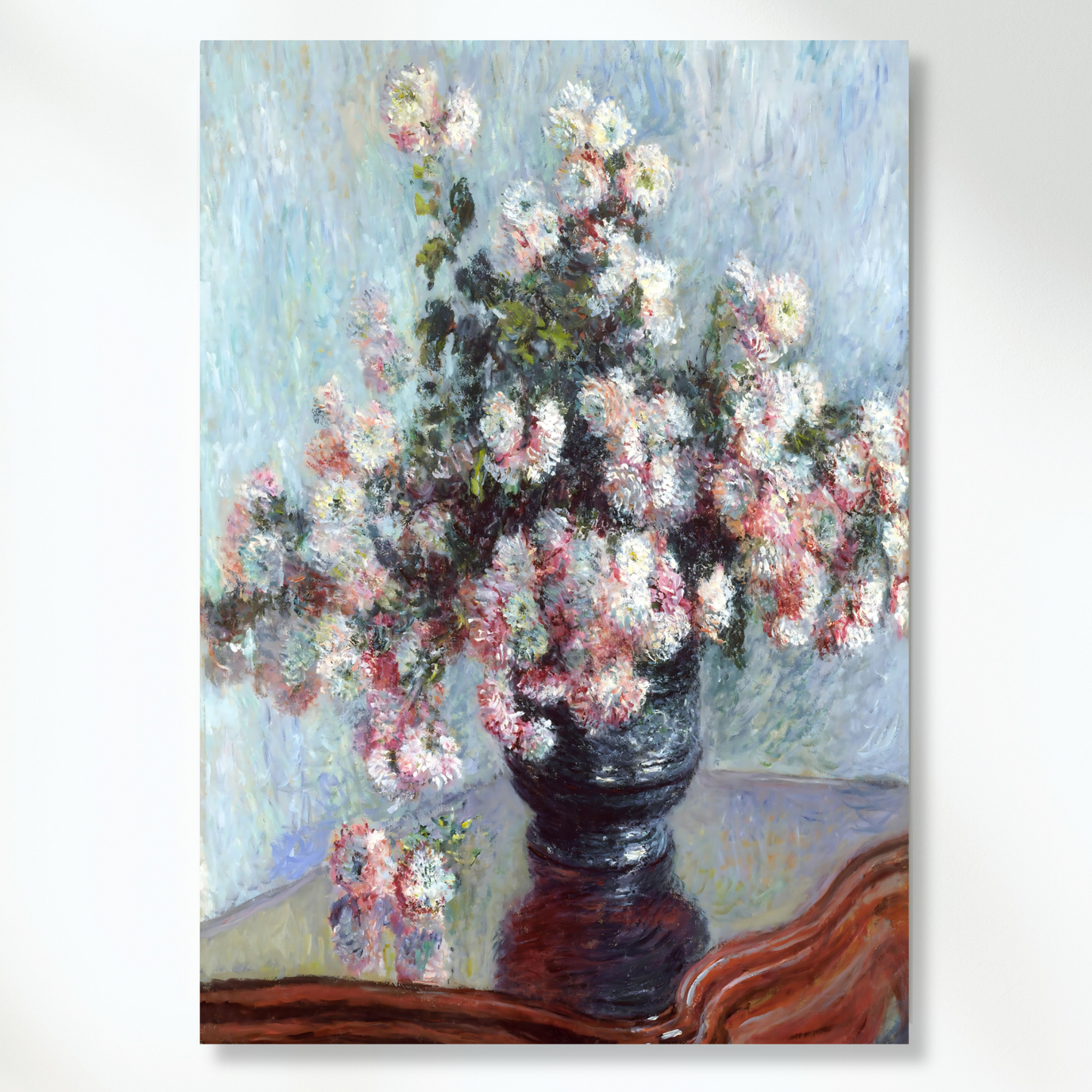 Claude Monet - Chrysanthemums Wall Art Canvas Print