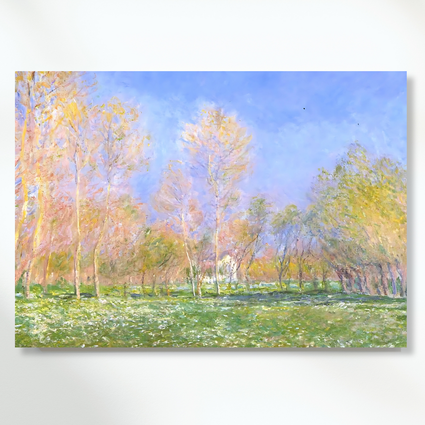 Claude Monet - Frühling in Giverny Wall Art Canvas Print