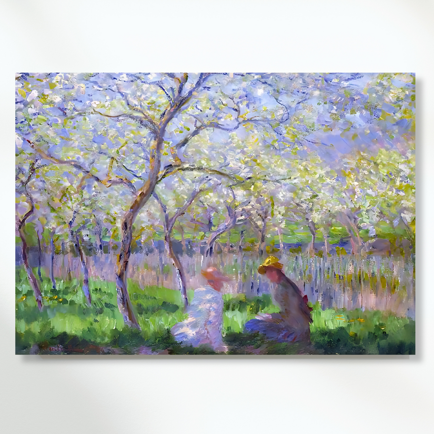 Claude Monet - Le Printemps Wall Art Canvas Print