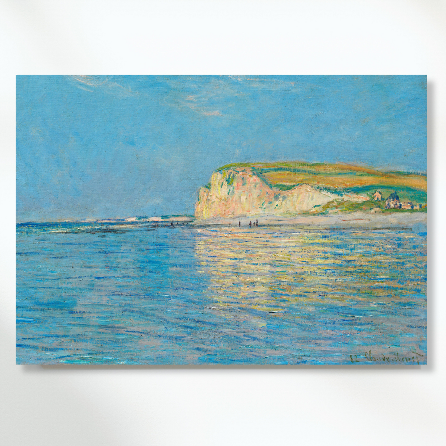 Claude Monet - Low Tide At Pourville, Near Dieppe Wall Art Canvas Print