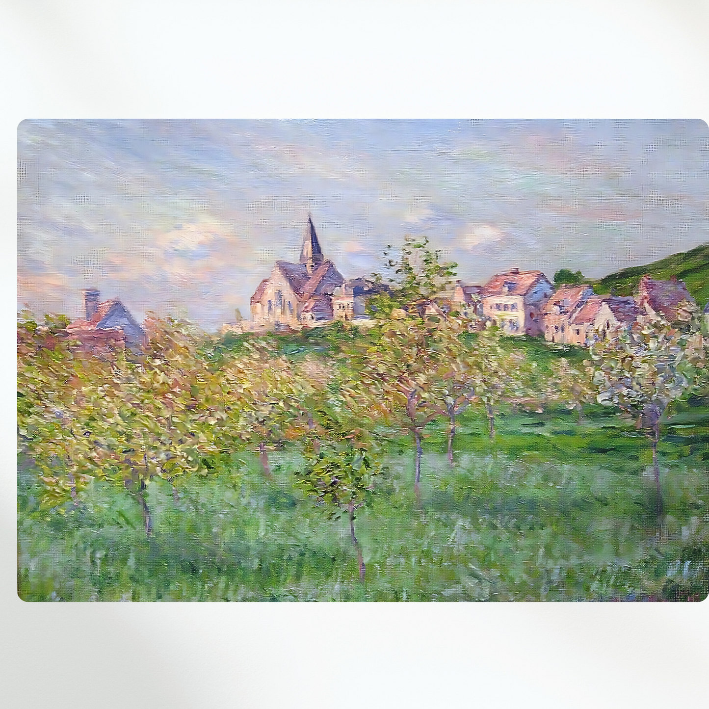 Claude Monet - Spring in Giverny Wall Art Canvas Print