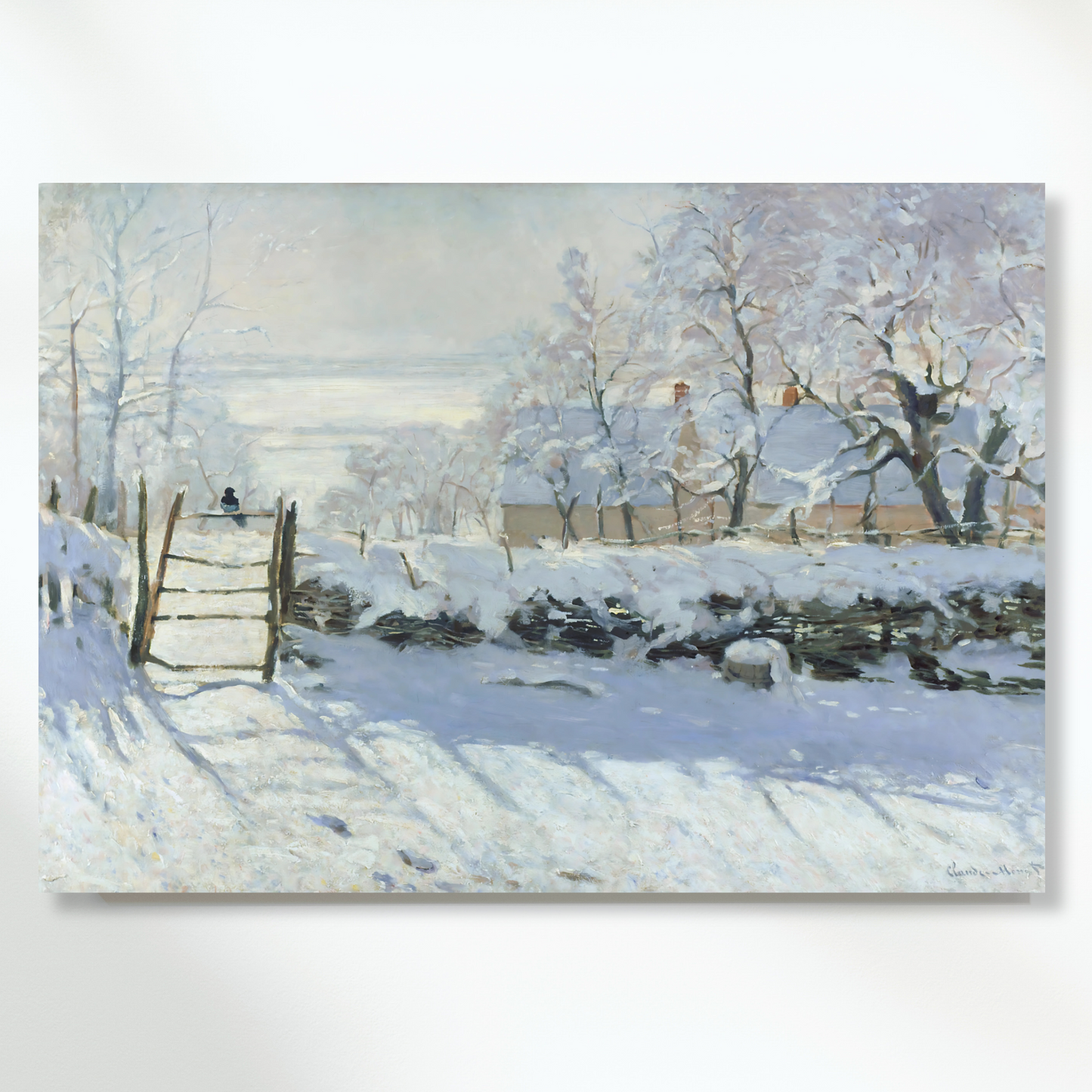 Claude Monet - The Magpie Wall Art Canvas Print