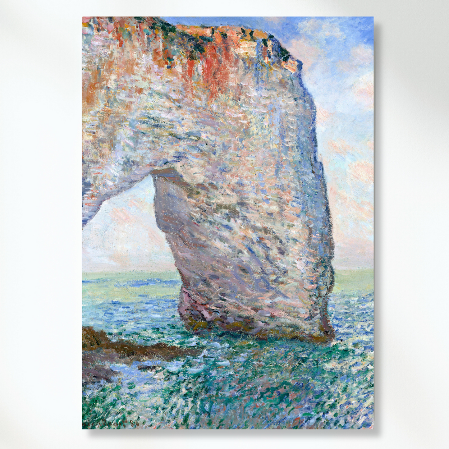 Claude Monet - The Manneporte Near Etretat Wall Art Canvas Print