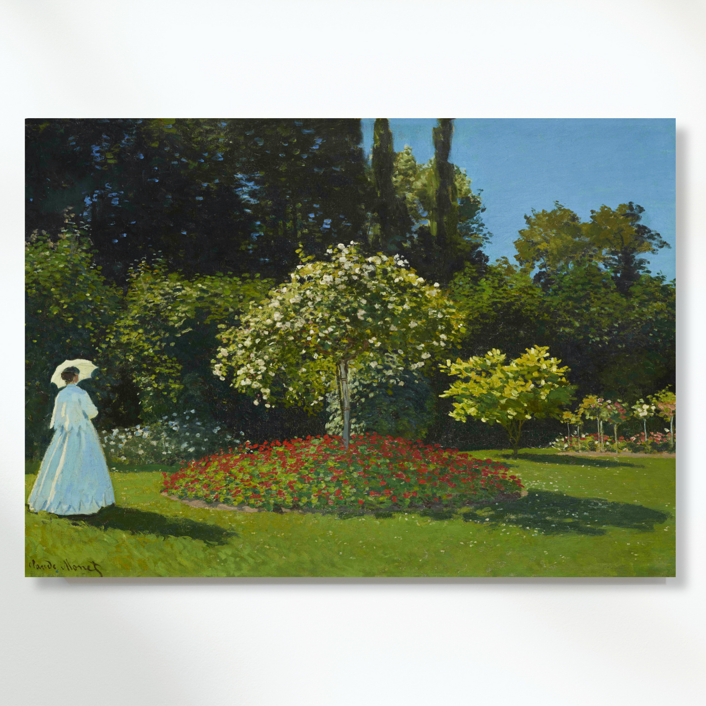 Claude Monet - Woman In The Garden Wall Art Canvas Print