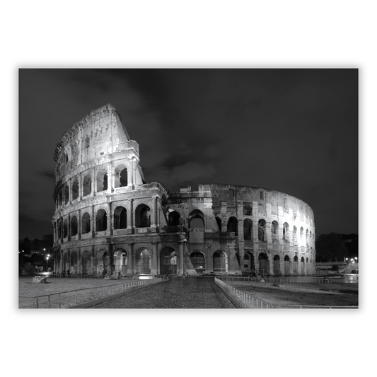 Colosseum At Night Wall Art Canvas Print