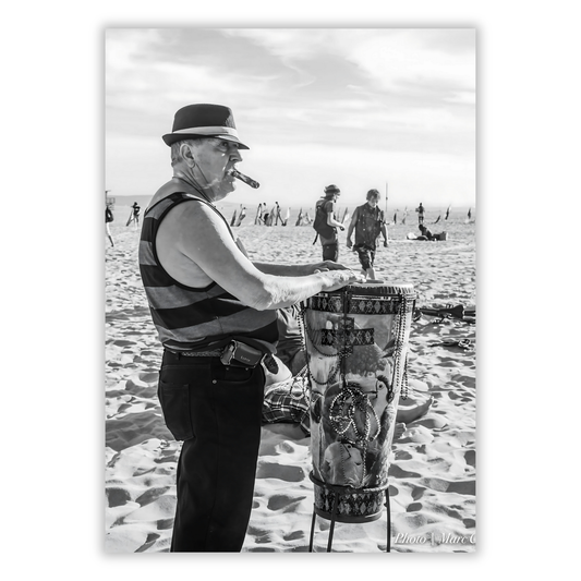 Conga On The Beach Wall Art Canvas Print