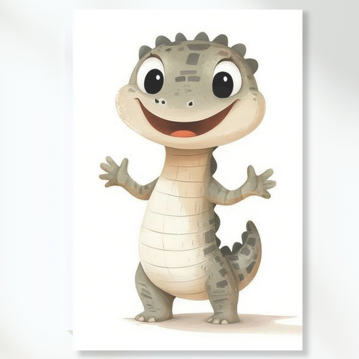 Cornelius Crocodile Canvas Wall Art Print