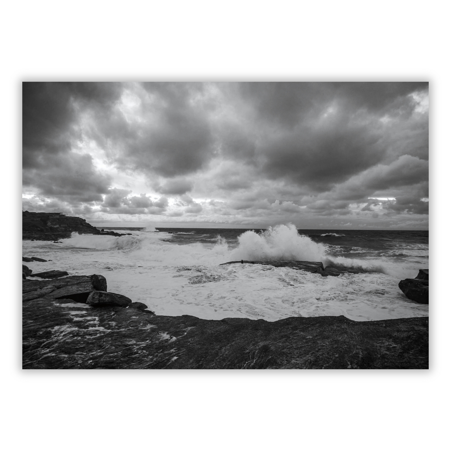Crashing Ocean Waves Wall Art Canvas Print