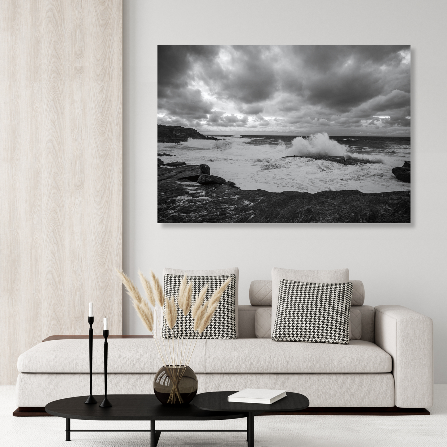 Crashing Ocean Waves Wall Art Canvas Print