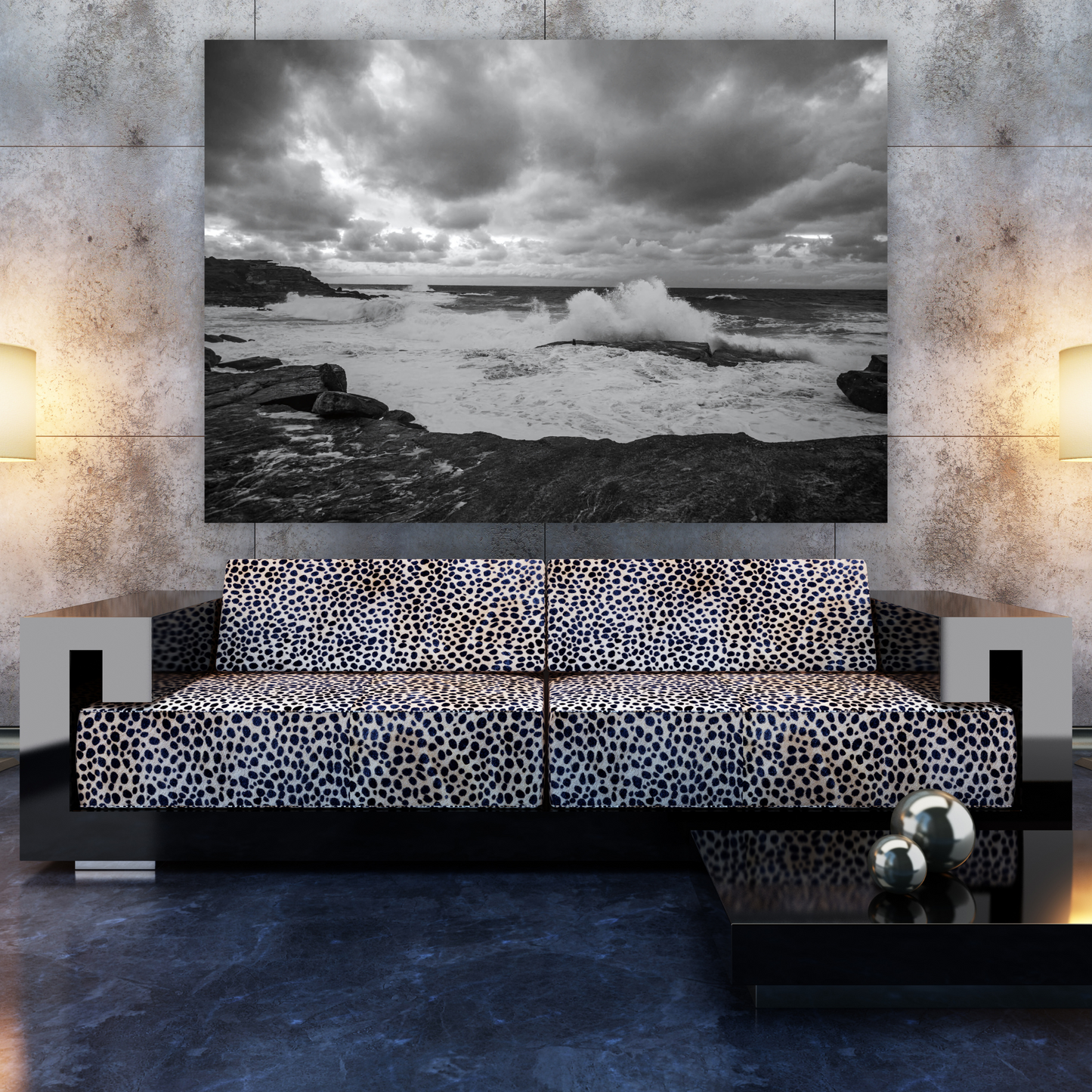 Crashing Ocean Waves Wall Art Canvas Print