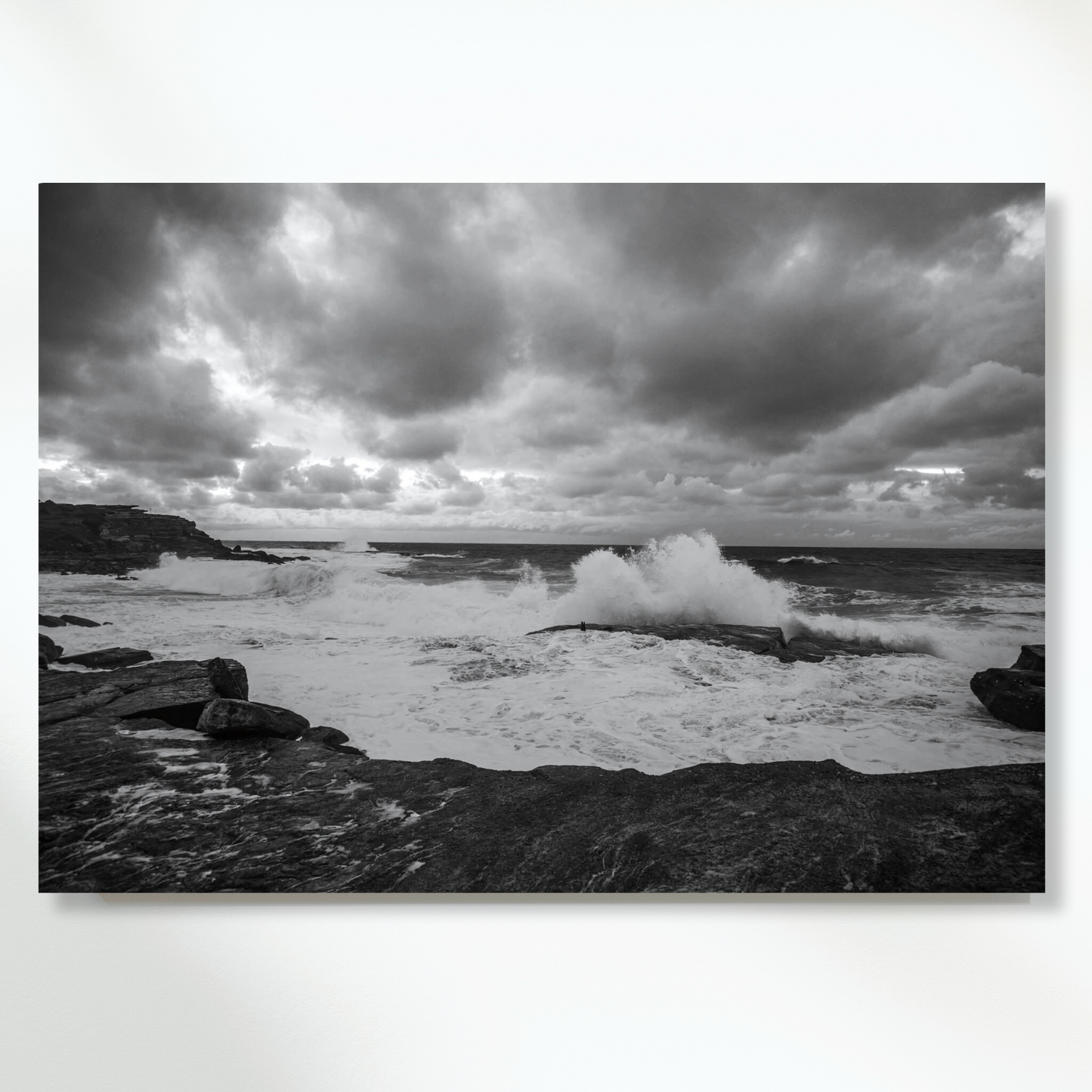 Crashing Ocean Waves Wall Art Canvas Print