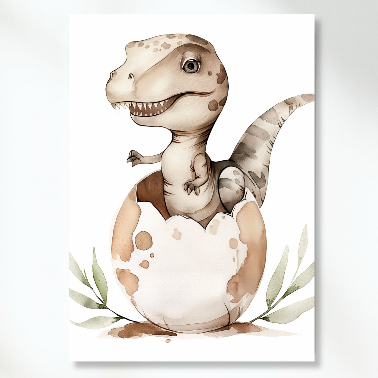Draco The Dinosaur Canvas Wall Art Print