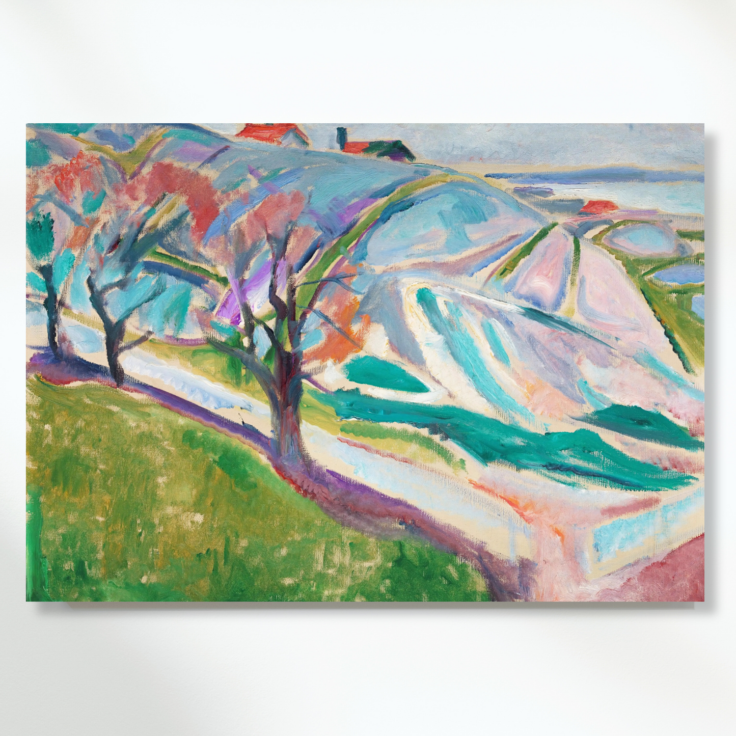 Edvard Munch - Landscape Kragerø Wall Art Canvas Print