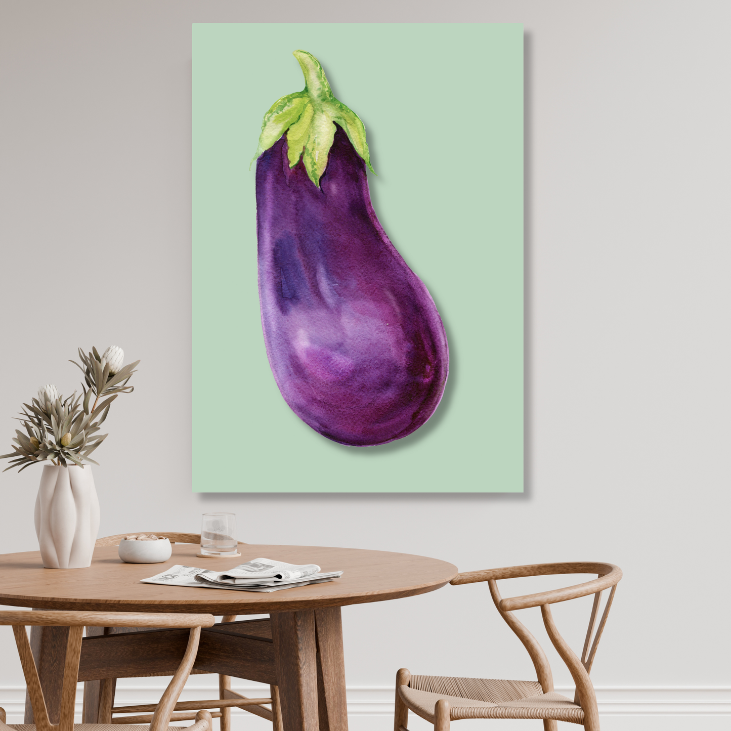 Eggplant Wall Art Canvas Print