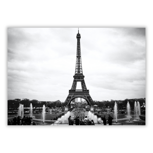 Eiffel Tower From Afar Wall Art Canvas Print