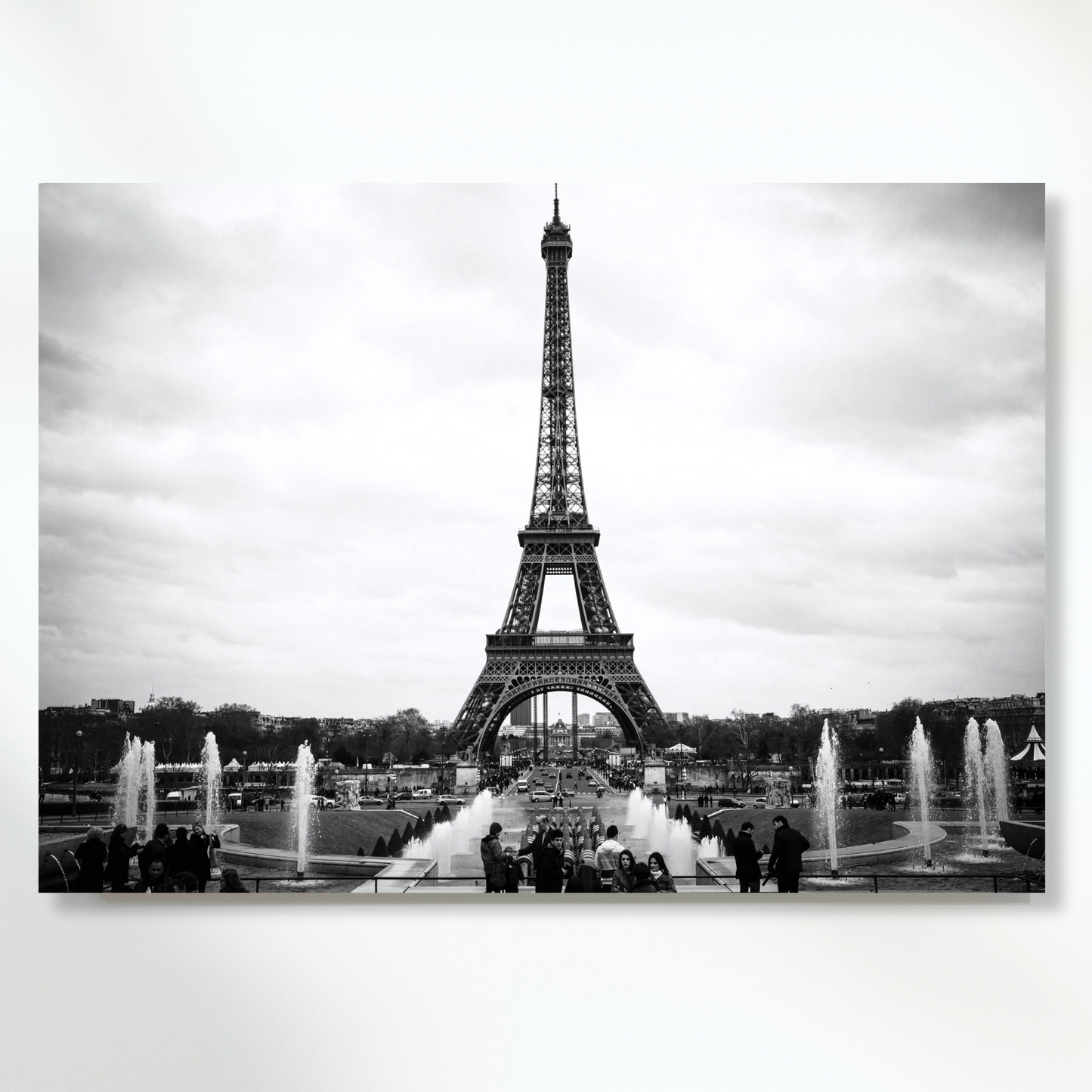 Eiffel Tower From Afar Wall Art Canvas Print