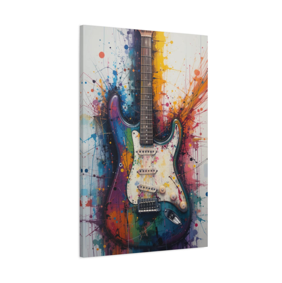 Electric Guitar Wall Art Canvas Print